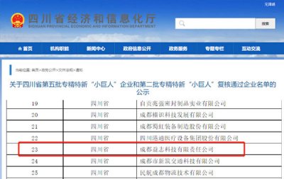 Heavyweight! Chengdu Yizhi Technology was awarded the national speciality, speciality and new 
