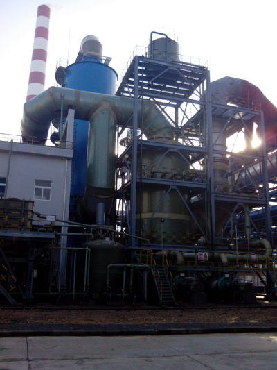 A plant in Guangxi ring set flue gas ionic liquid desulphurisation device